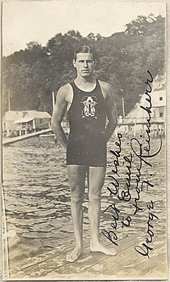 Old Photo Post Card of George F. Reimherr of the Volunteer Life Saving ...