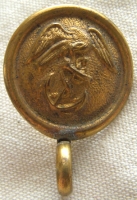 Rare 1880' s- 1890's USMC Enlisted Man Shako Helmet Button in Nice Condition