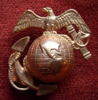 Ultra Rare Near Mint Early 1930s China Marine Hat Badge by Pasquale