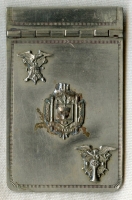 Circa 1913 USNA Annapolis Sr / Jr Dance Card Holder with 1913 & 1914 Class Emblems