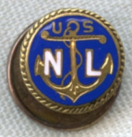 Lovely Ca. WWI United States Navy League (USNL) Enameled Lapel Pin