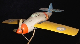 Great Handmade WWII USN Wildcat F4F-3 Fighter Aircraft Model with Original Paint