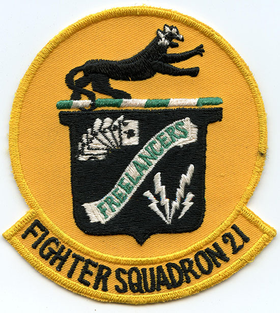 Minty, Mid-60's USN VF-21 Large, US Made Jacket Patch: Flying Tiger ...