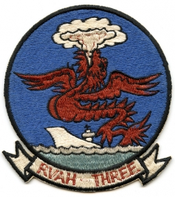 Early 1960s Japanese-Made US Navy 3rd Heavy Attack Squadron Patch