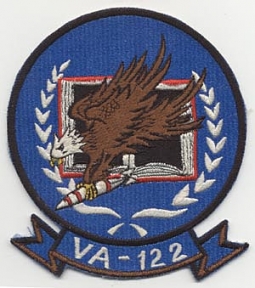 1960's Japanese Made USN VA-122 (Attack Squadron 122) 'Corsair College' Large Jacket Patch