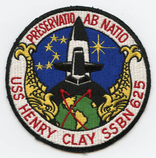 1960s US Navy USS Henry Clay SSBN-625 Nuclear Sub Jacket Patch: Flying ...