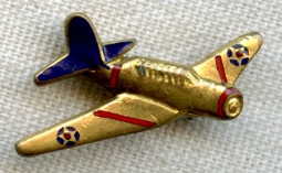 Rare 1930s USN SB2U Vought Vindicator Dive Bomber Lapel Pin - Only One I've Seen!