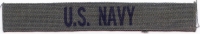 Vietnam Era US-Made USN Uniform Tape as Worn by Seabees, Seals, Etc. Printed in US