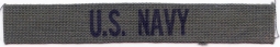 Vietnam Era US-Made USN Uniform Tape as Worn by Seabees, Seals, Etc. Printed in US