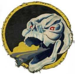 Huge, Extremely Rare USN VC-7 (Fleet Composite Squadron 7) Squadron Patch in Hand-Painted Canvas