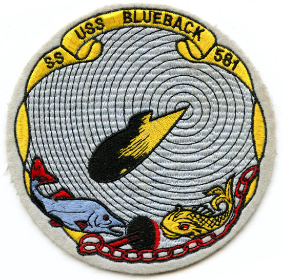 Large Circa 1980s USN USS Blueback (SS-581) Submarine Pocket Patch ...