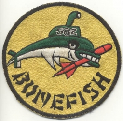 Ca. 1960 USS Bonefish SS-582 Japanese-Made Jacket Patch