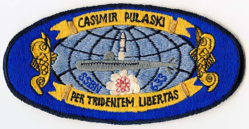 1960s Japanese-Made Submarine Patch for USS Casimir Pulaski SSBN-633 ...