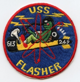 Minty USS Flasher SS-249 SSN-613 Ace Novelty Patch