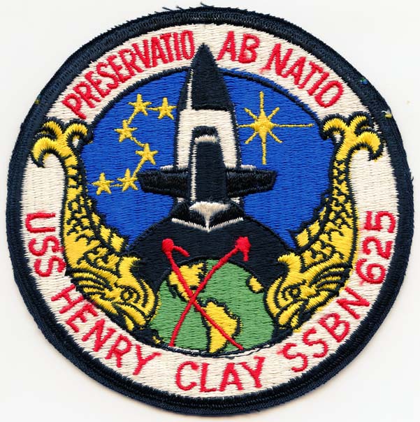 1970's Japanese-made Us Navy Uss Henry Clay Ssbn-625 Patch: Flying 