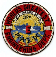 Early 80s USS Holland (AS-32) Eng Dept Pocket Patch by Ace Novelty