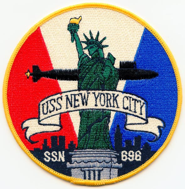 1980's USS New York City (SSN-696) Submarine Patch: Flying Tiger ...