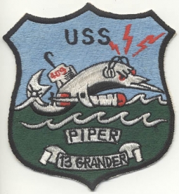 1960s Okinawan-Made USS Piper SS-409 Jacket Patch