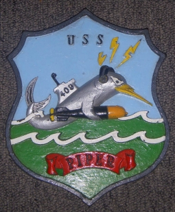 1950s-Early 1960s USN Sub Plaque for USS Piper (SS-409) in Painted Resin (Cuban Missile Crisis)