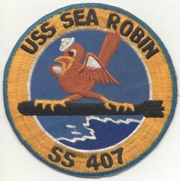 Nice 1960s USS Sea Robin SS-407 Japanese-Made Patch