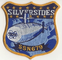 Great USS Silversides SSN 679 Patch Ca. 1980s-1990s