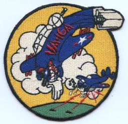 Circa 1947 USN Attack Squadron 16-A (VA-16A) Jacket Patch as Deployed on USS Antietam