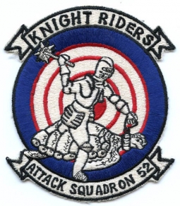 Early 1970s Japanese-Made USN Attack Squadron (VA) 52 Jacket Patch