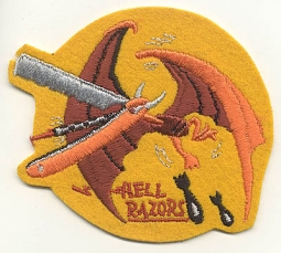 WWII USN VB-81 Bombing Squadron 81 aka Hell Razors Flight Jacket Patch