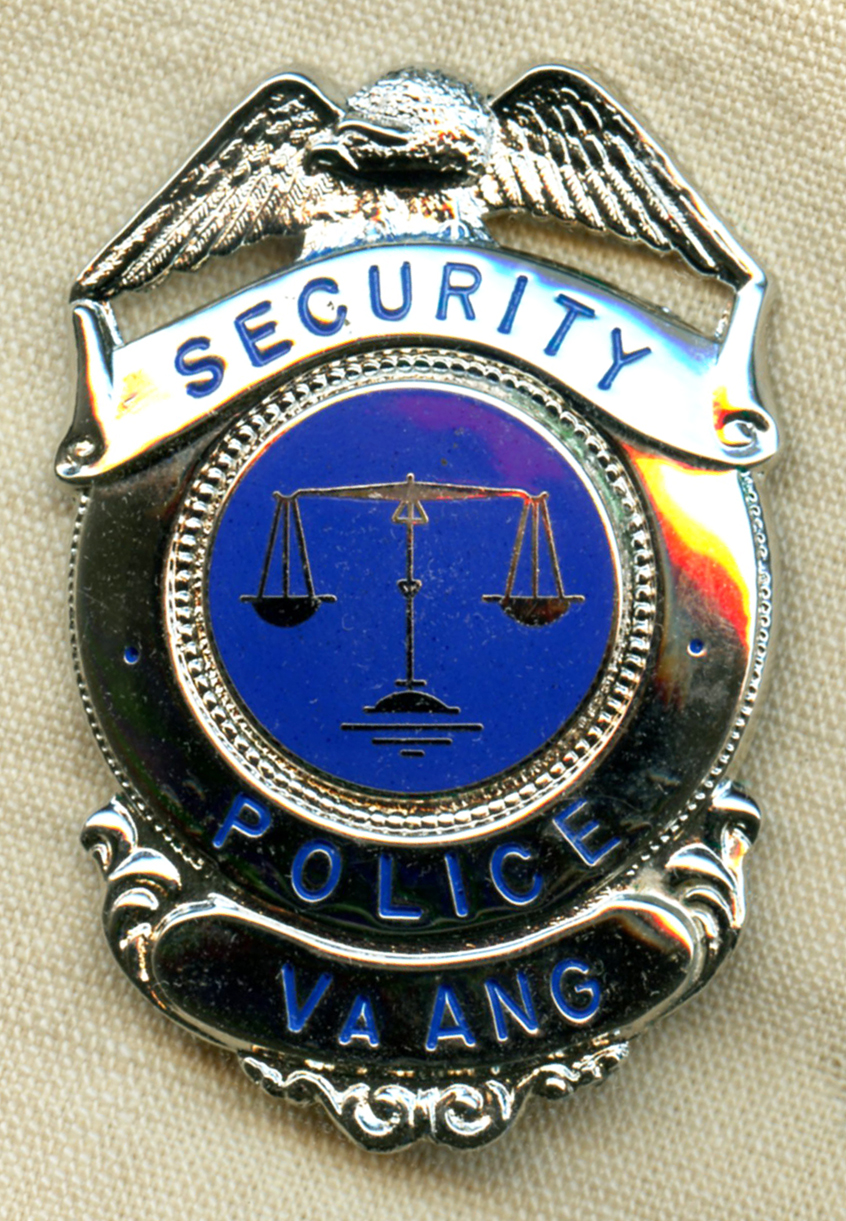 Scarce 1980's-90's USAF-Virginia Air National Guard Security