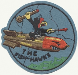 Late WWII VT-75 Torpedo Squadron "Fish Hawks" Patch and Lot