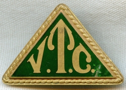 1930s Vermont Transit Company (VTC) Bus Driver Cap Badge