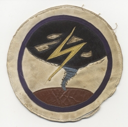 Very Rare 434th Bomb Squadron, 12th Bomb Group, 10th AF CBI-Made Leather Patch