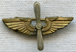 Very Rare WWII USAAF Officer Collar Insignia by Wallace-Bishop of Brisbane, Australia