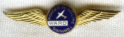 Late 1940s Ward Airline Training School Graduate Lapel Wing