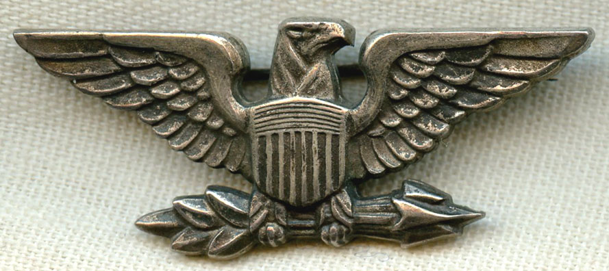 WWII US Army Colonel 'War Eagle' Insignia by Luxenberg: Flying Tiger ...