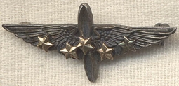 Extremely Rare WWI US Air Service Unofficial "Ace" Pin