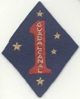 WWII Australian-Made 1st Marine Division Patch