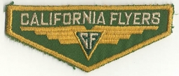 1930s California Flyers Inc. (CF) School of Aviation Patch