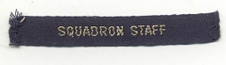 WWII Civil Air Patrol "Squadron Staff" Sleeve Title