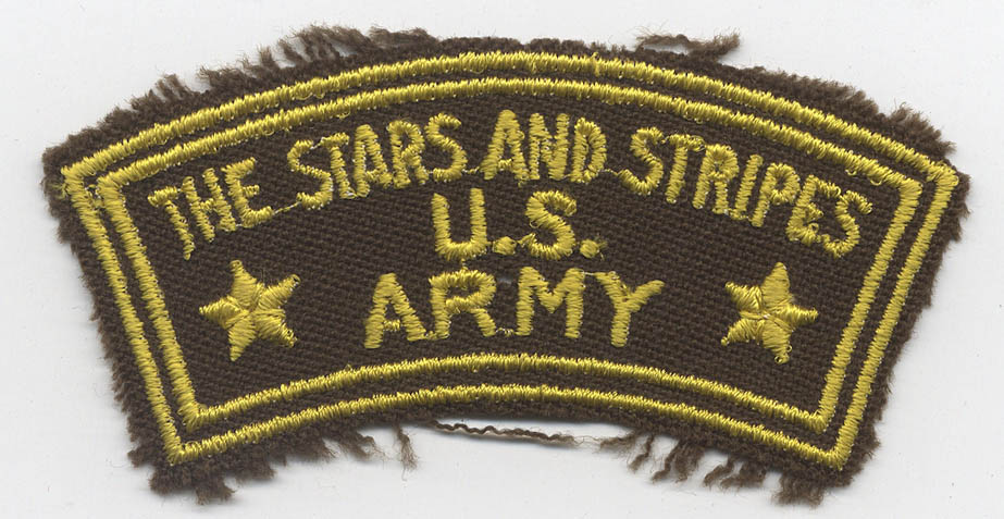 WWII English-Made Stars & Stripes Correspondent Shoulder Patch: Flying ...