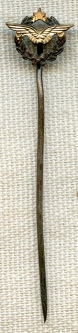 1930s-WWII Era French Army Pilot Badge Stick Pin. Tiny!