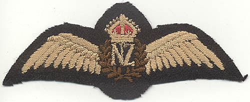 Very Rare WWII Royal New Zealand Air Force Pilot Wing for Battle Dress ...