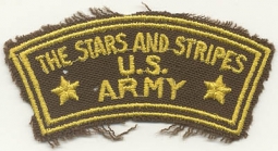 WWII English-Made Stars & Stripes Correspondent Patch