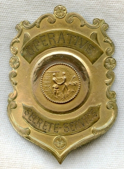 WWI Era Canadian Operative Badge Named on Reverse