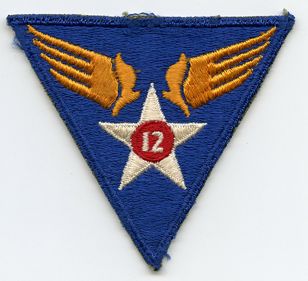 WWII USAAF 12th Air Force Patch 