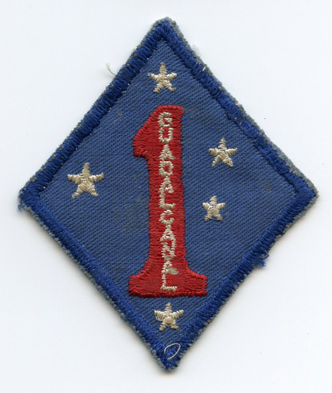 USMC patch COPY on twill 1st Marine Division Special Service Troop ...