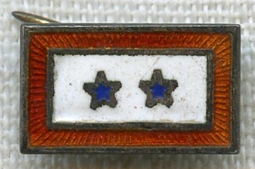 Gilt Sterling WWII (Two) Sons-in-Service Pin