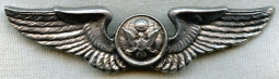 Great Chinese-Made WWII USAAF Air Crew Wing in Cast Silver