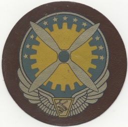 WWII USAAF Air Service Command Decal on Leather Flight Jacket Patch