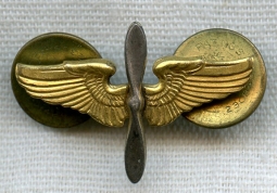 WWII USAAF Officer Collar Insignia by Luxenberg